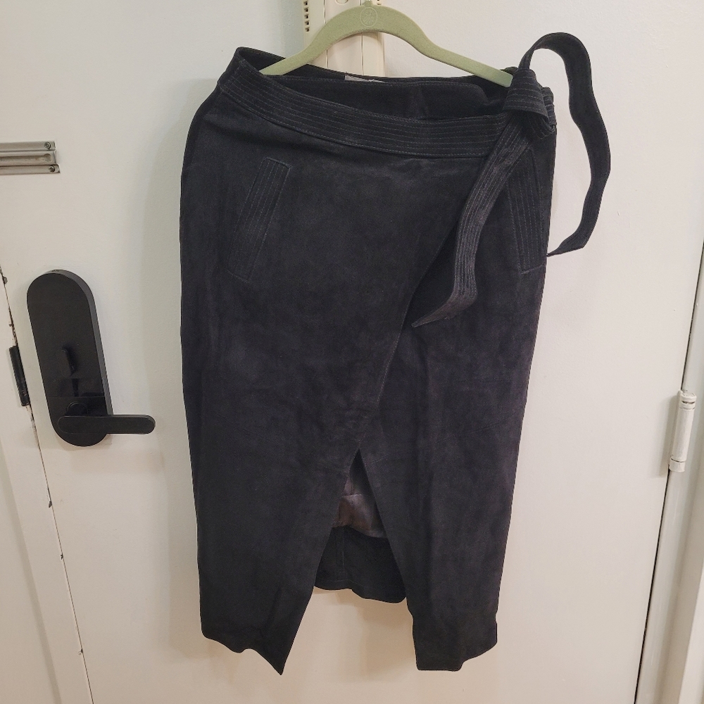 ASOS Suede Wrap Skirt